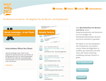 Tablet Screenshot of berufswahlpass-bochum.de